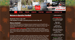 Desktop Screenshot of operation-paintball.com